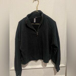 Sweaty Betty Black Quarter-Zip Women's Sweater